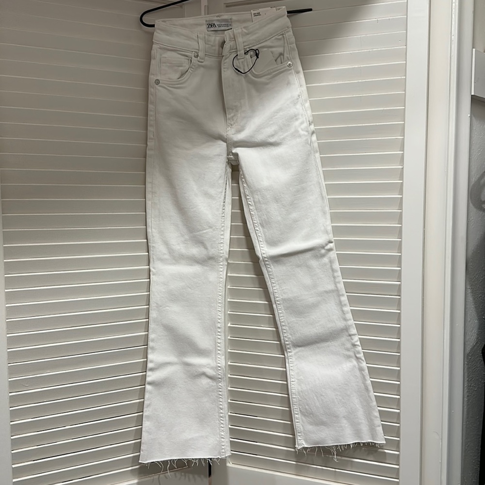 Zara Crop Flare Jean